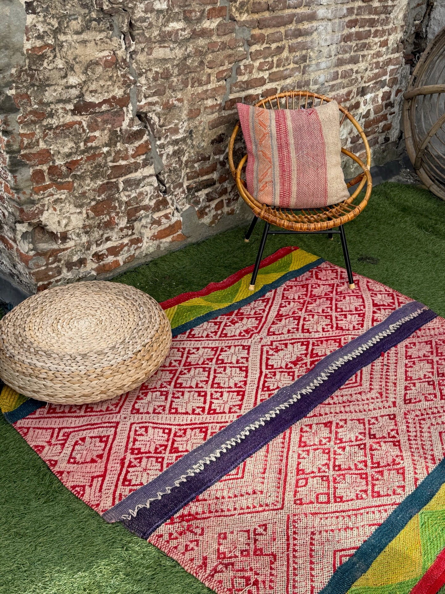 Handgeweven kleed uit Andes Peru 138x138 cm