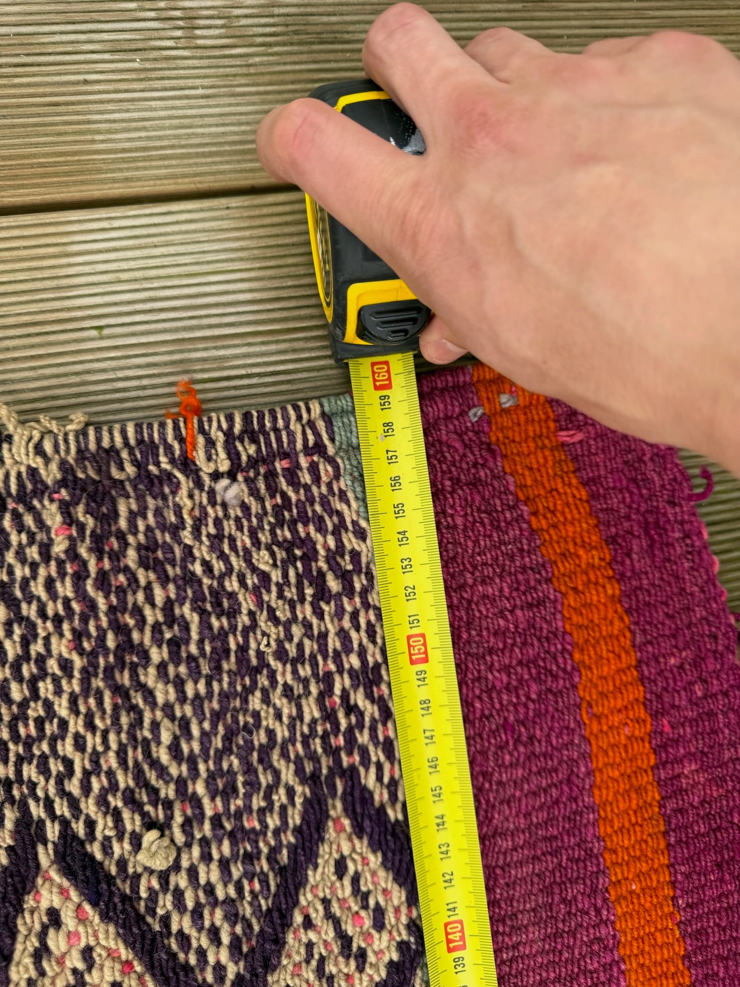 Handgeweven kleed uit Andes Peru 156x160 cm