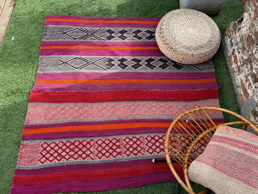 Handgeweven kleed uit Andes Peru 156x160 cm