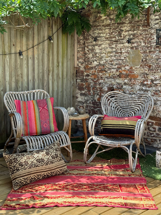 Uniek sierkussen uit Andes Peru 33x50 cm