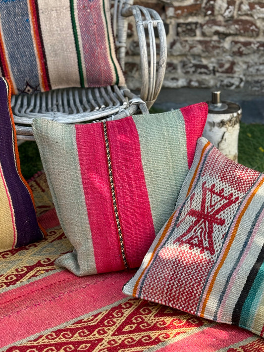 Uniek sierkussen uit Andes Peru 50x50 cm