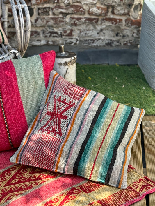 Uniek sierkussen uit Andes Peru 50x50 cm