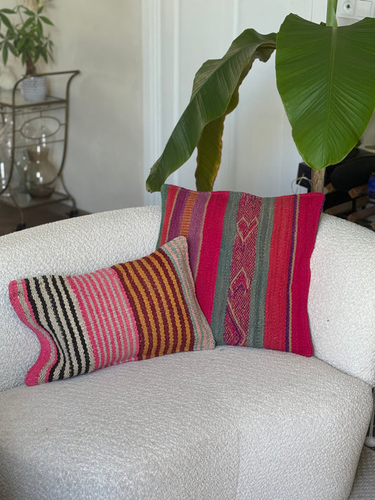 Uniek sierkussen uit Andes Peru 33x50 cm