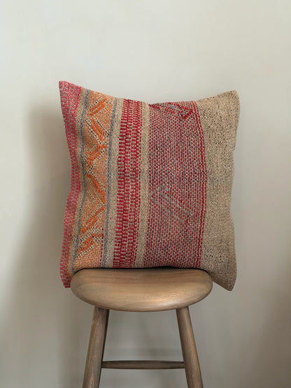 Uniek sierkussen uit Andes Peru 50x50 dubbel bedrukt