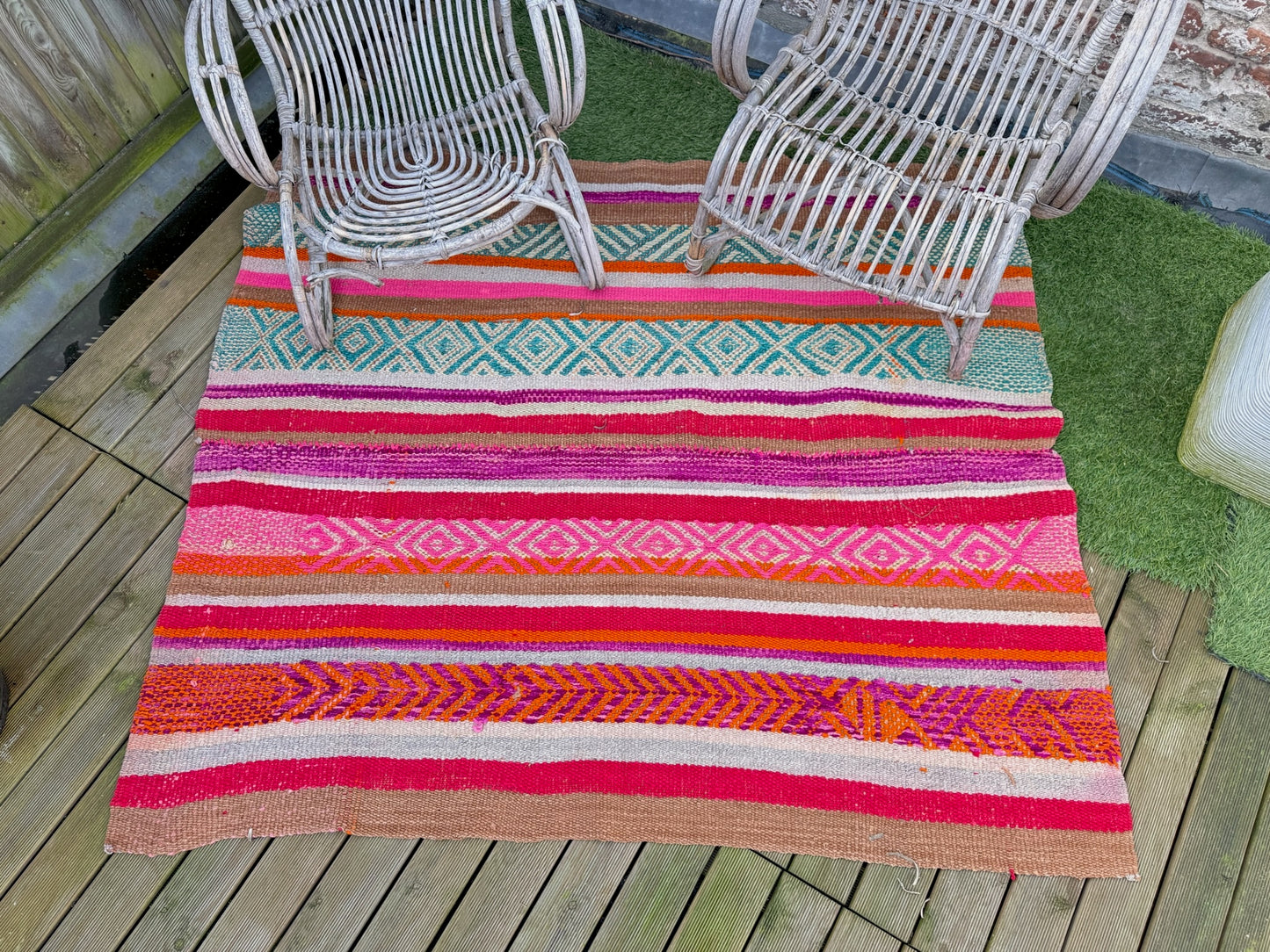 Handgeweven kleed uit Andes Peru 140x160 cm