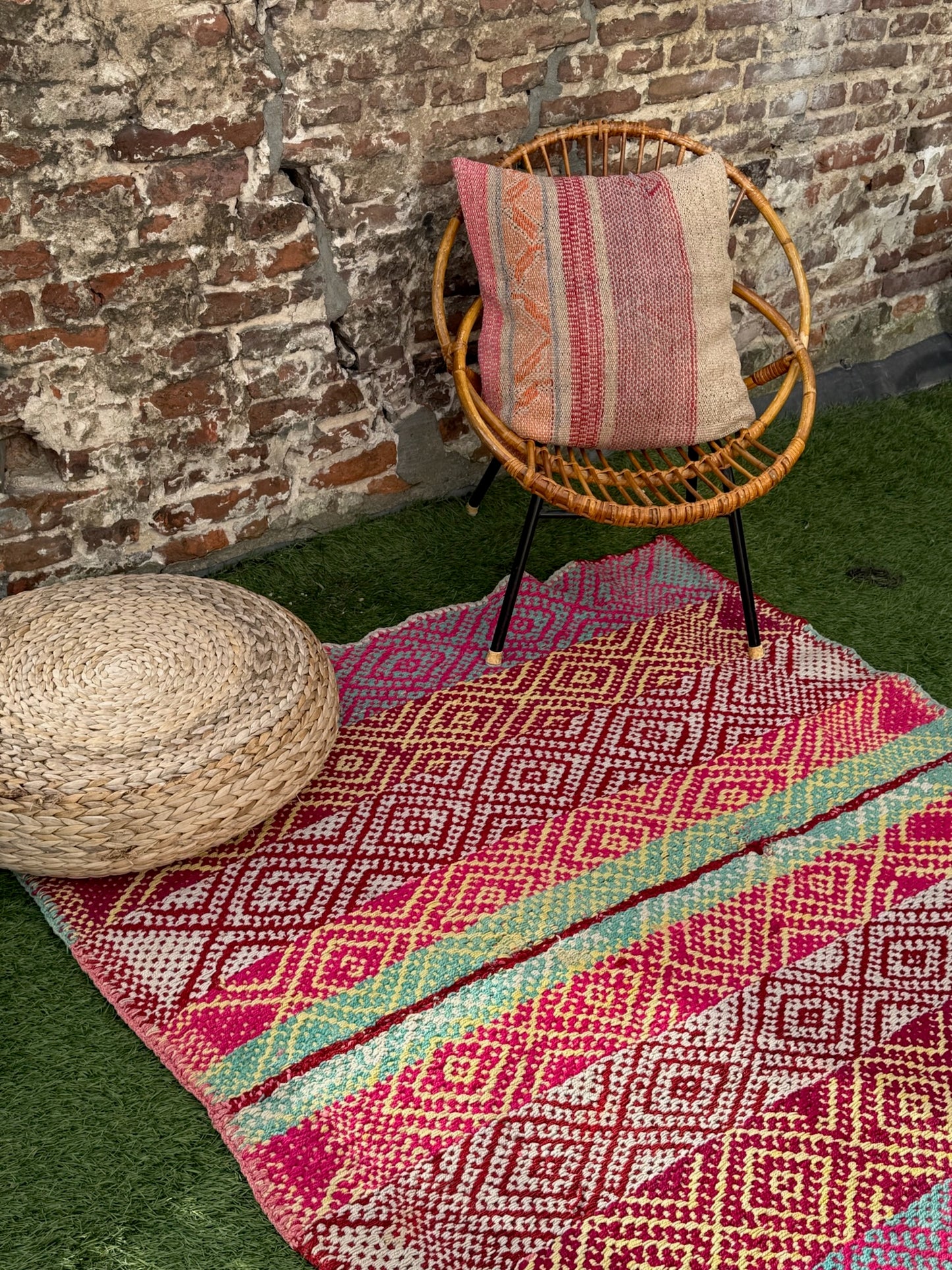 Handgeweven kleed uit Andes Peru 130x140cm