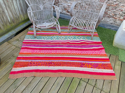 Handgeweven kleed uit Andes Peru 140x160 cm