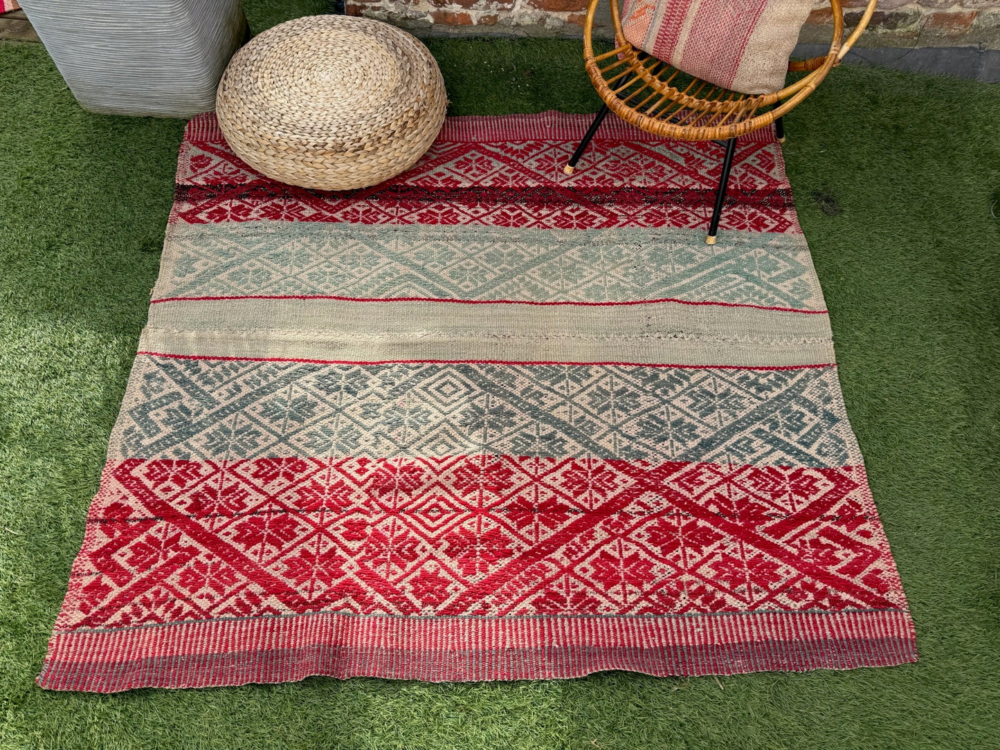 Handgeweven kleed uit Andes Peru 160x149 cm