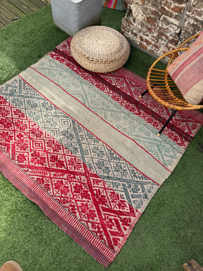 Handgeweven kleed uit Andes Peru 160x149 cm