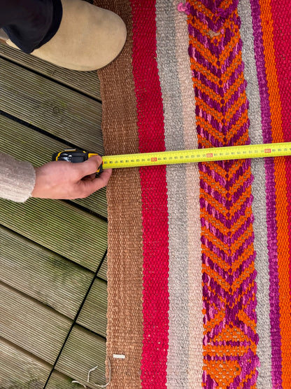 Handgeweven kleed uit Andes Peru 140x160 cm