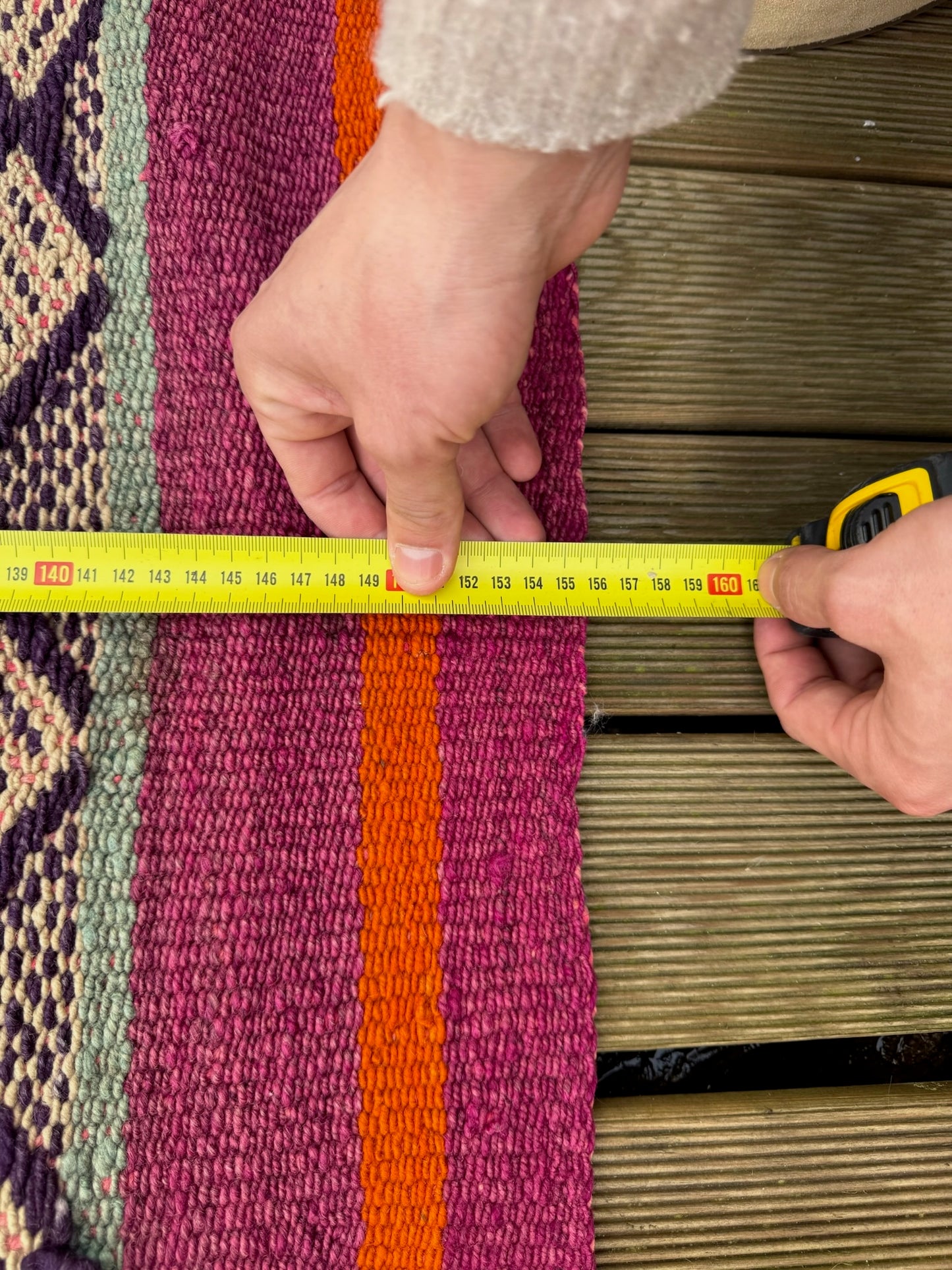 Handgeweven kleed uit Andes Peru 156x160 cm