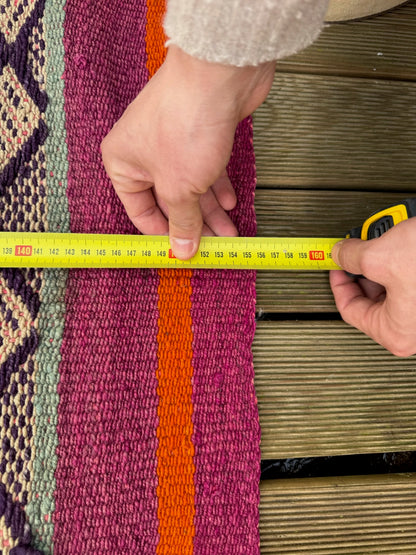 Handgeweven kleed uit Andes Peru 156x160 cm