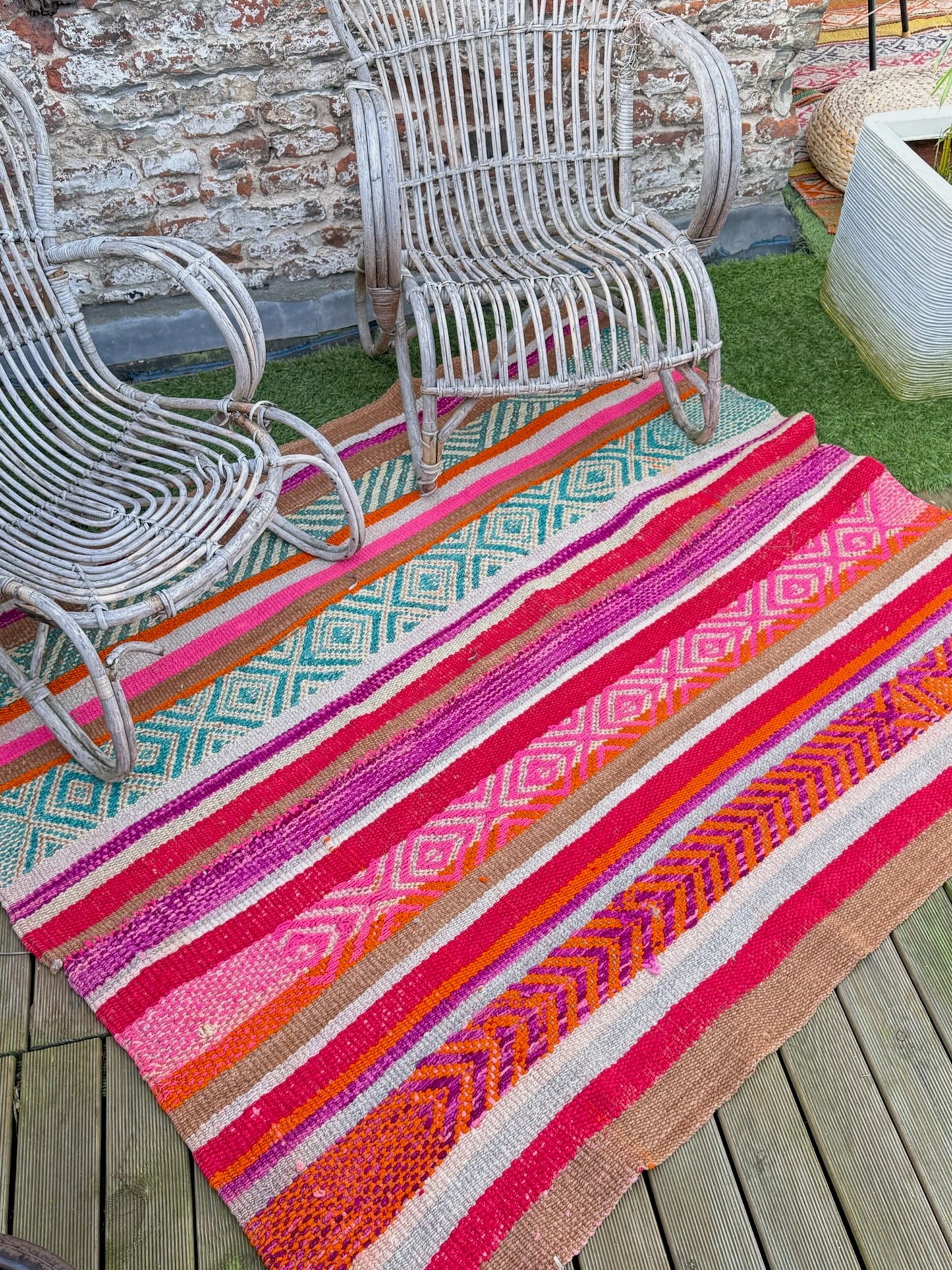 Handgeweven kleed uit Andes Peru 140x160 cm