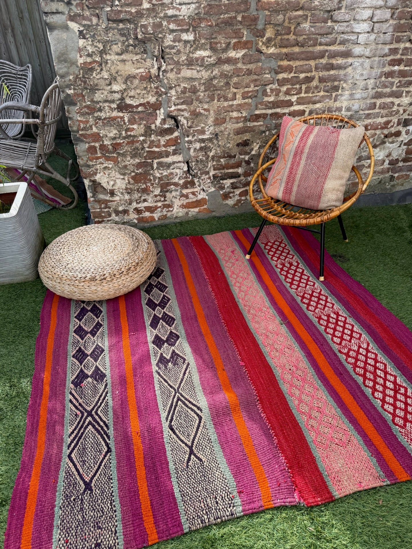 Handgeweven kleed uit Andes Peru 156x160 cm