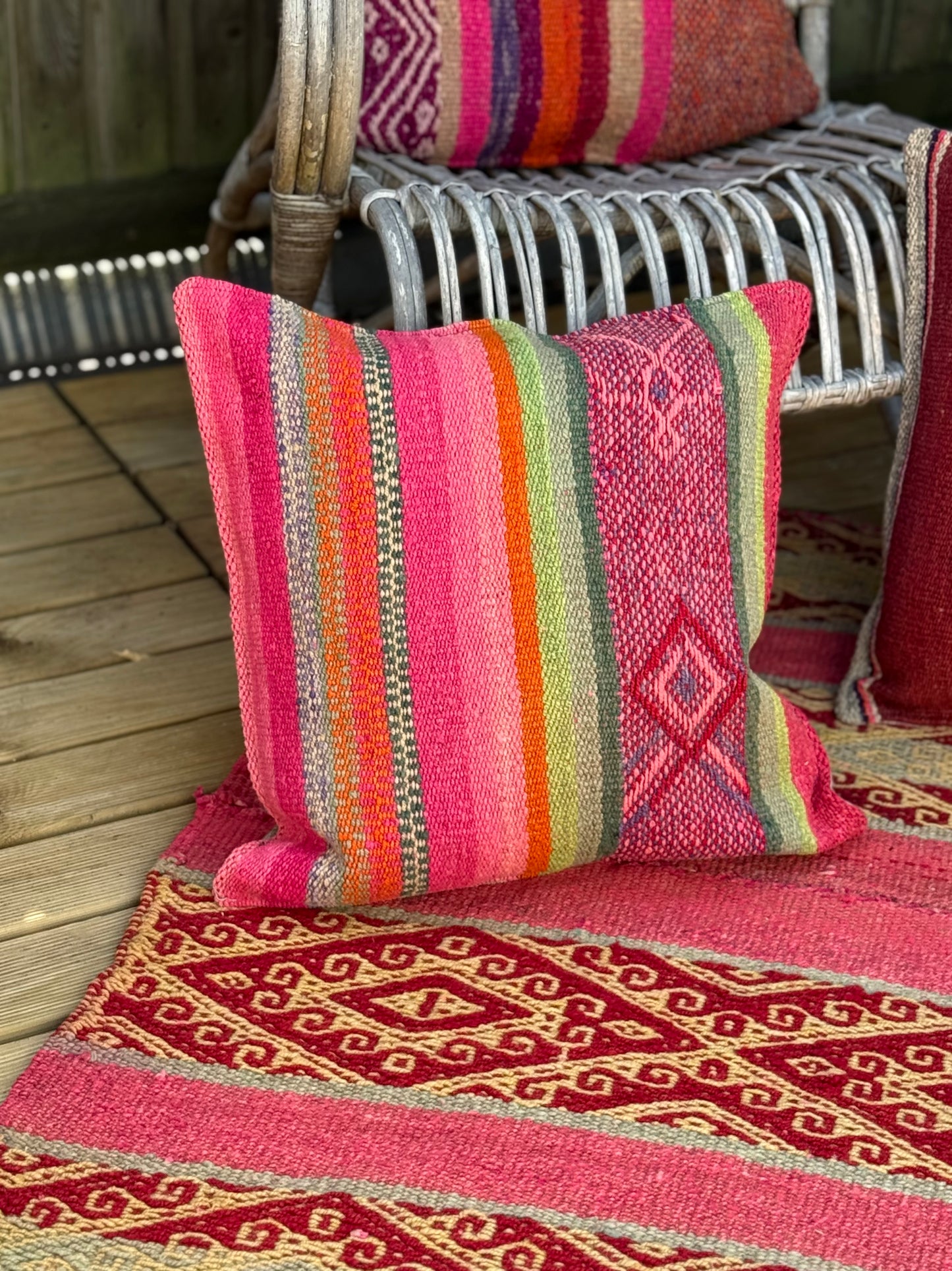 Uniek sierkussen uit Andes Peru 50x50 cm