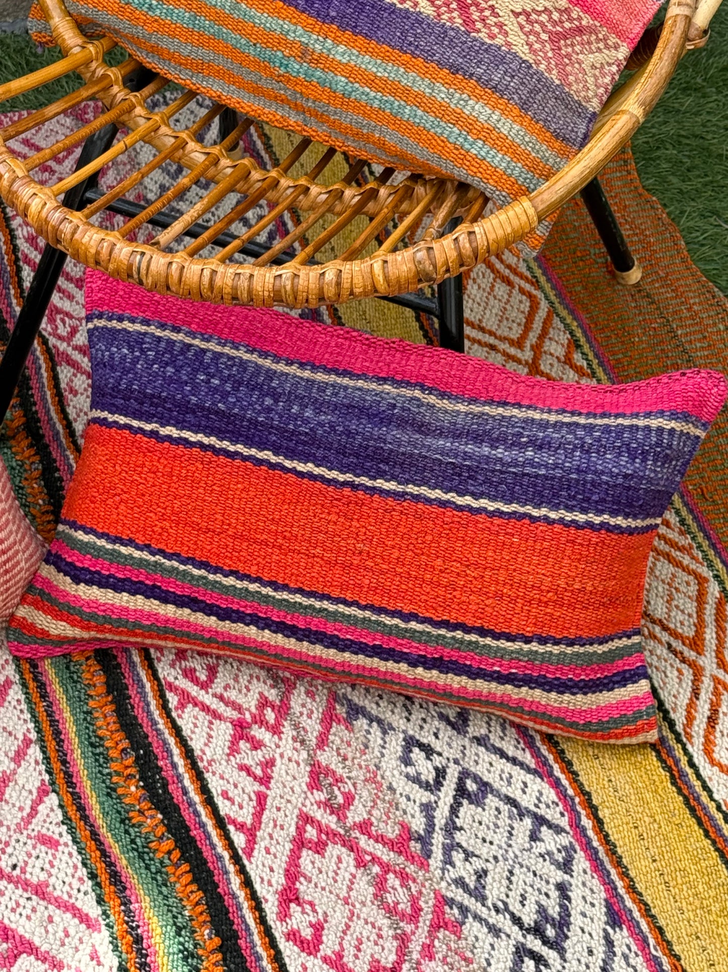 Uniek sierkussen uit Andes Peru 33x50 cm