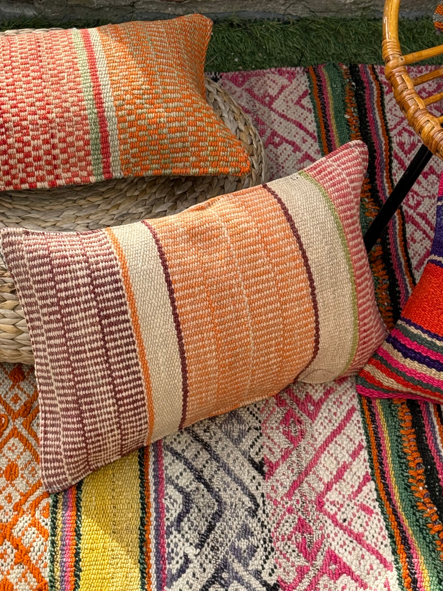 Uniek sierkussen uit Andes Peru 33x50 cm